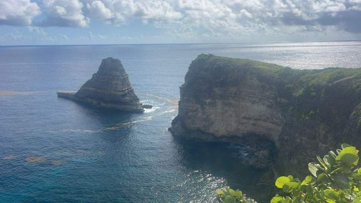Vue panoramique sur l’océan en Guadeloupe