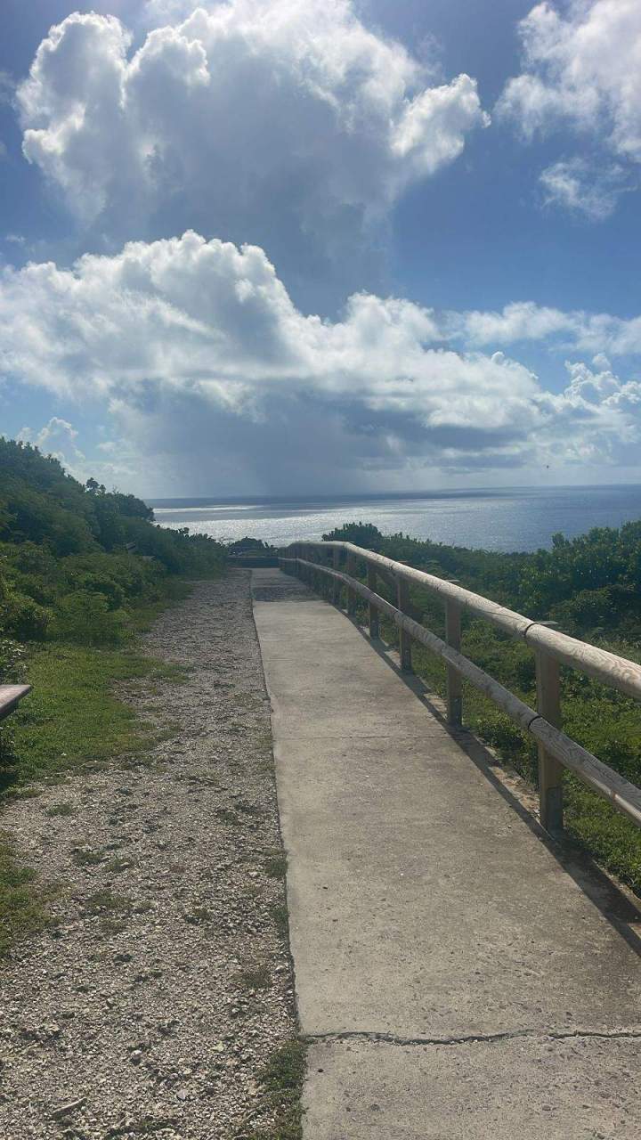 Côte guadeloupéenne avec vue sur la mer